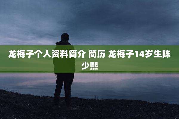 龙梅子个人资料简介 简历 龙梅子14岁生陈少熙
