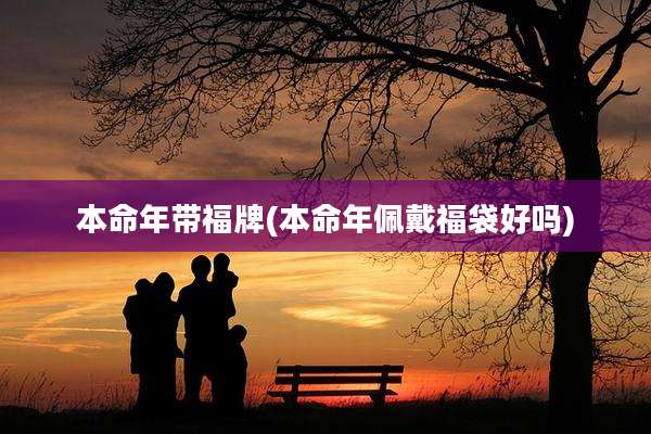 本命年带福牌(本命年佩戴福袋好吗)