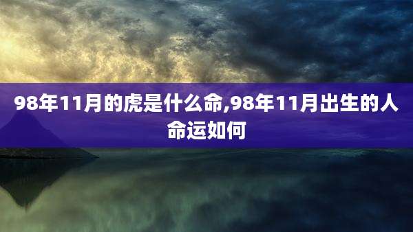 98年11月的虎是什么命,98年11月出生的人命运如何