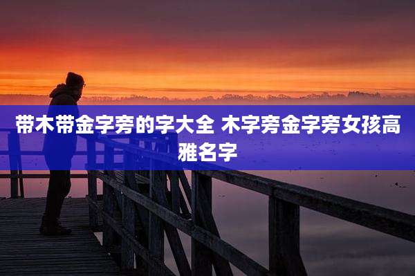 带木带金字旁的字大全 木字旁金字旁女孩高雅名字