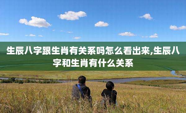 生辰八字跟生肖有关系吗怎么看出来,生辰八字和生肖有什么关系