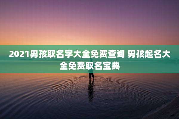 2021男孩取名字大全免费查询 男孩起名大全免费取名宝典