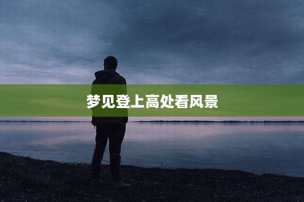 梦见登上高处看风景