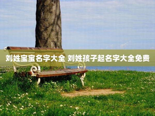 刘姓宝宝名字大全 刘姓孩子起名字大全免费