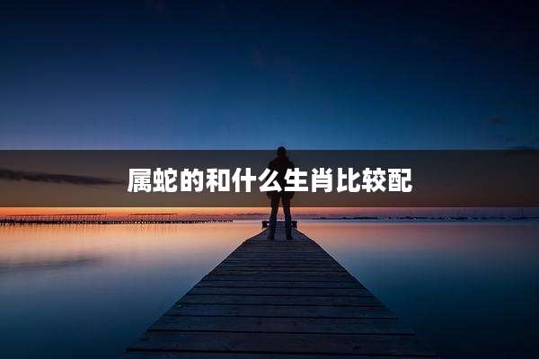 属蛇的和什么生肖比较配