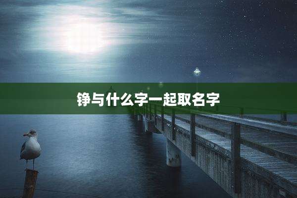 铮与什么字一起取名字