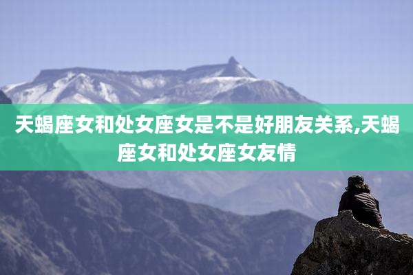天蝎座女和处女座女是不是好朋友关系,天蝎座女和处女座女友情