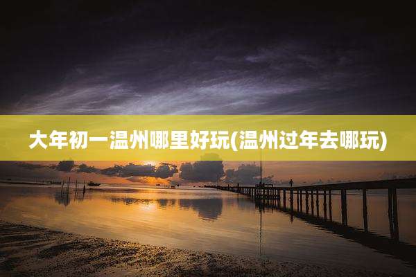 大年初一温州哪里好玩(温州过年去哪玩)