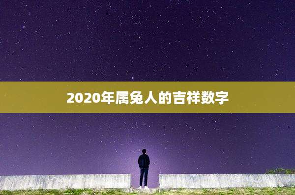 2020年属兔人的吉祥数字