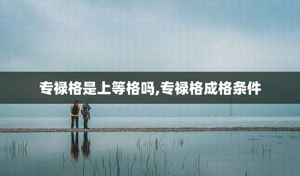 专禄格是上等格吗,专禄格成格条件