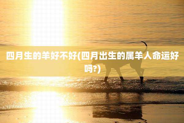 四月生的羊好不好(四月出生的属羊人命运好吗?)