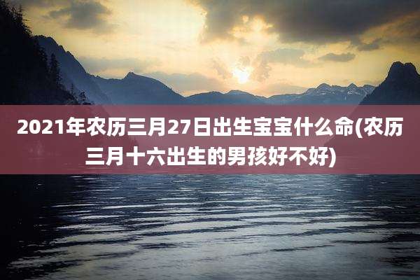 2021年农历三月27日出生宝宝什么命(农历三月十六出生的男孩好不好)