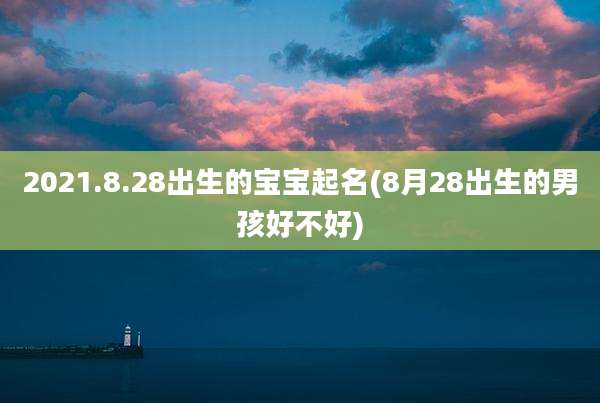 2021.8.28出生的宝宝起名(8月28出生的男孩好不好)