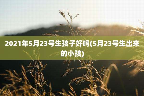2021年5月23号生孩子好吗(5月23号生出来的小孩)