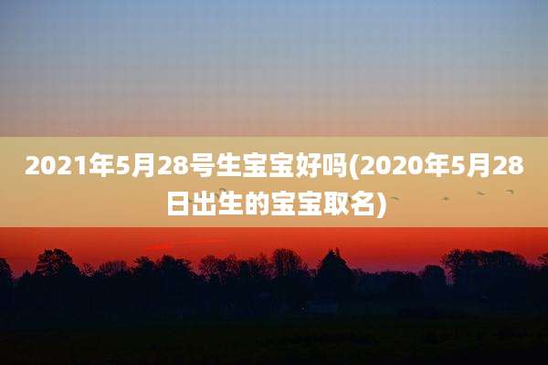 2021年5月28号生宝宝好吗(2020年5月28日出生的宝宝取名)