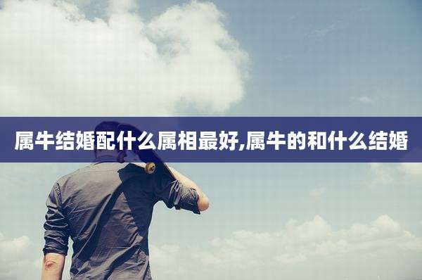 属牛结婚配什么属相最好,属牛的和什么结婚