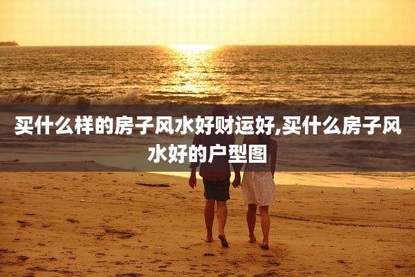 买什么样的房子风水好财运好,买什么房子风水好的户型图