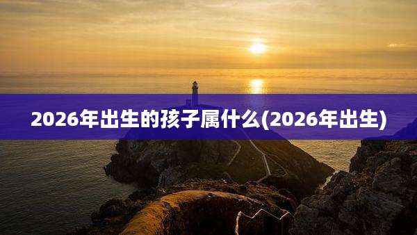 2026年出生的孩子属什么(2026年出生)