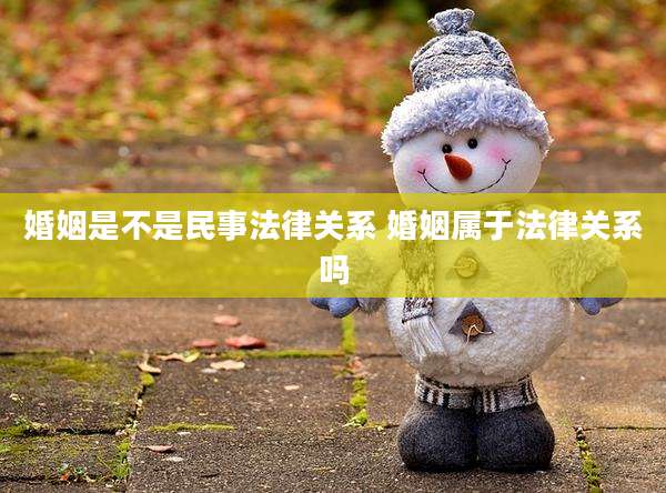婚姻是不是民事法律关系 婚姻属于法律关系吗