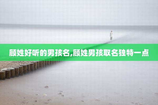 顾姓好听的男孩名,顾姓男孩取名独特一点