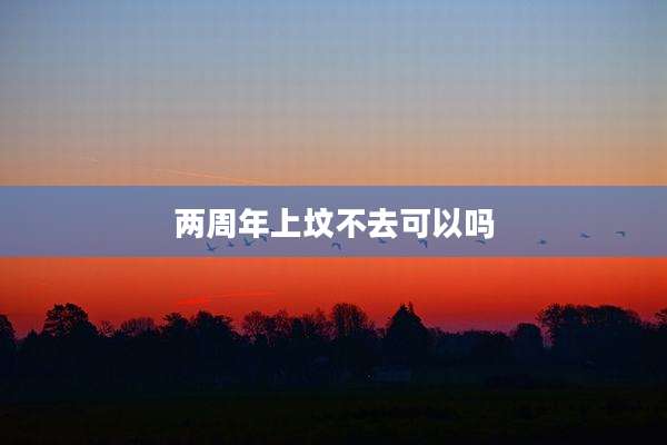 两周年上坟不去可以吗