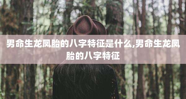 男命生龙凤胎的八字特征是什么,男命生龙凤胎的八字特征