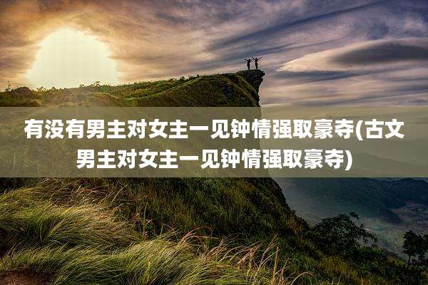 有没有男主对女主一见钟情强取豪夺(古文男主对女主一见钟情强取豪夺)