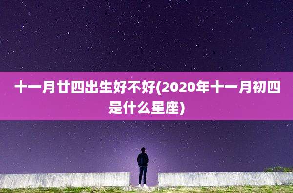 十一月廿四出生好不好(2020年十一月初四是什么星座)