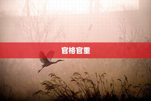 官格官重
