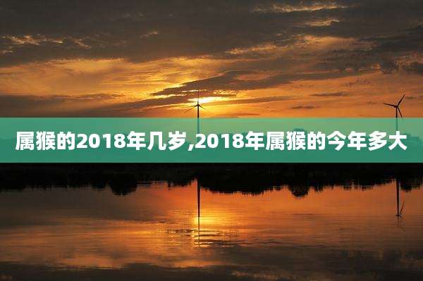 属猴的2018年几岁,2018年属猴的今年多大