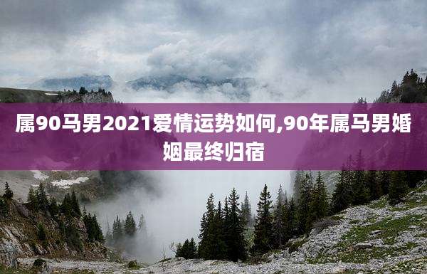 属90马男2021爱情运势如何,90年属马男婚姻最终归宿