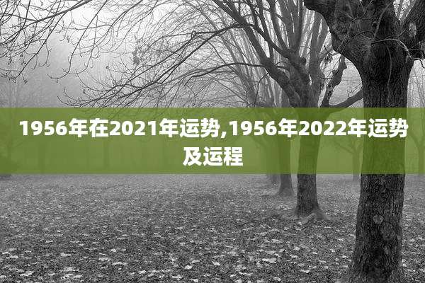 1956年在2021年运势,1956年2022年运势及运程