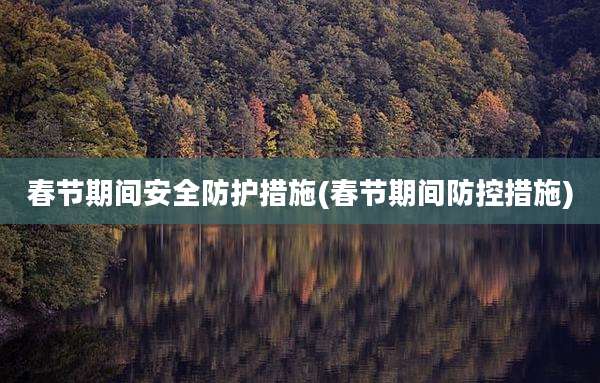 春节期间安全防护措施(春节期间防控措施)