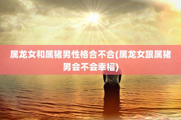 属龙女和属猪男性格合不合(属龙女跟属猪男会不会幸福)