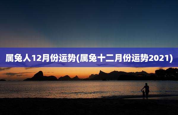 属兔人12月份运势(属兔十二月份运势2021)