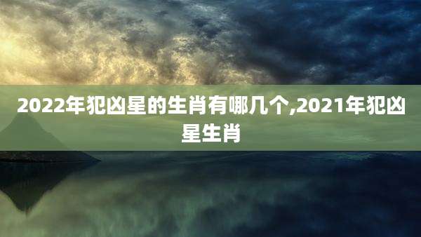 2022年犯凶星的生肖有哪几个,2021年犯凶星生肖
