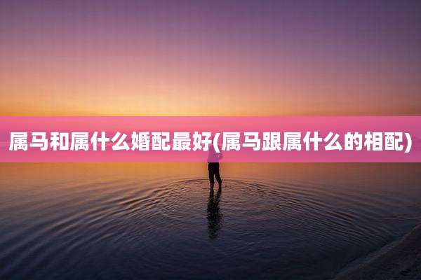 属马和属什么婚配最好(属马跟属什么的相配)