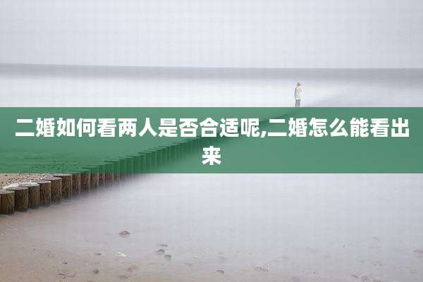 二婚如何看两人是否合适呢,二婚怎么能看出来