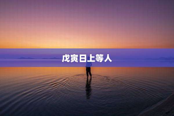 戊寅日上等人