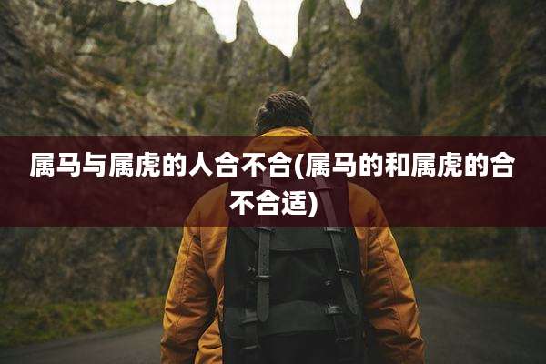 属马与属虎的人合不合(属马的和属虎的合不合适)