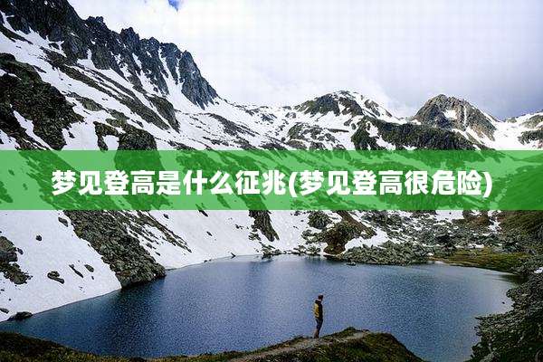梦见登高是什么征兆(梦见登高很危险)