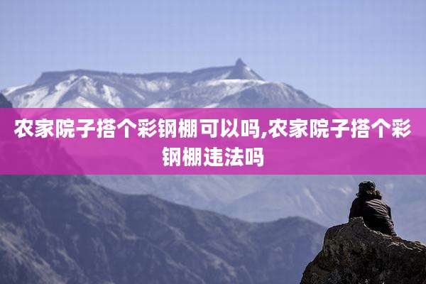 农家院子搭个彩钢棚可以吗,农家院子搭个彩钢棚违法吗