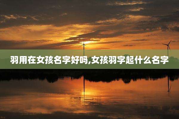 羽用在女孩名字好吗,女孩羽字起什么名字
