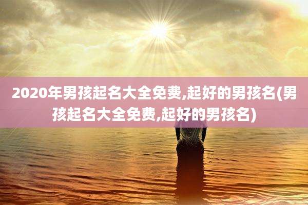 2020年男孩起名大全免费,起好的男孩名(男孩起名大全免费,起好的男孩名)