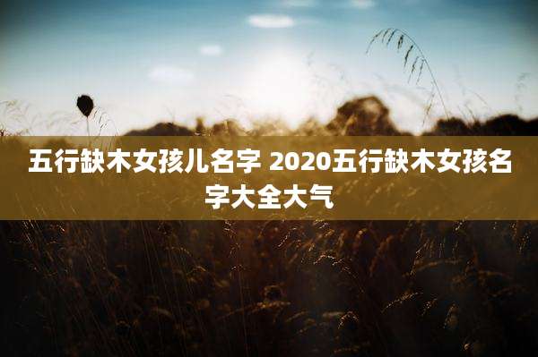 五行缺木女孩儿名字 2020五行缺木女孩名字大全大气