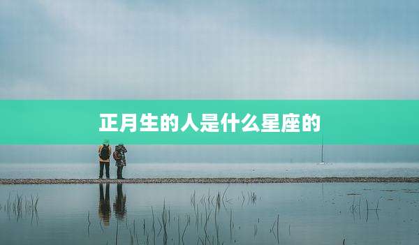 正月生的人是什么星座的