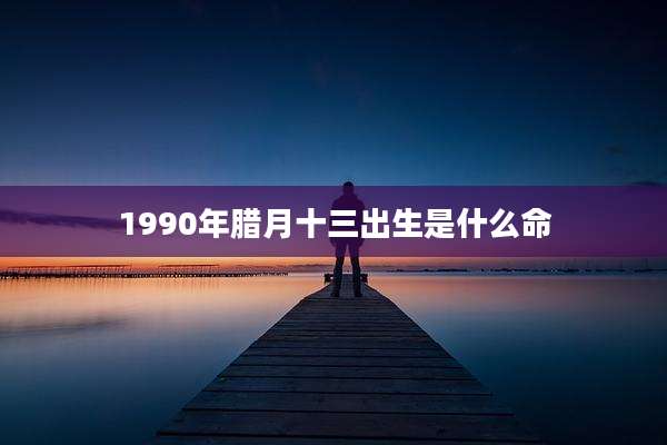 1990年腊月十三出生是什么命