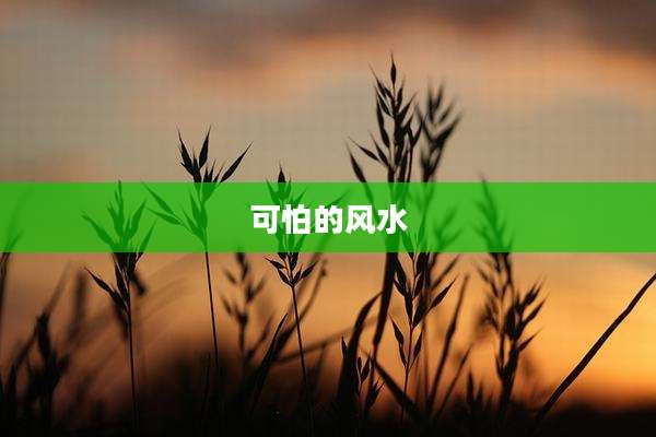 可怕的风水