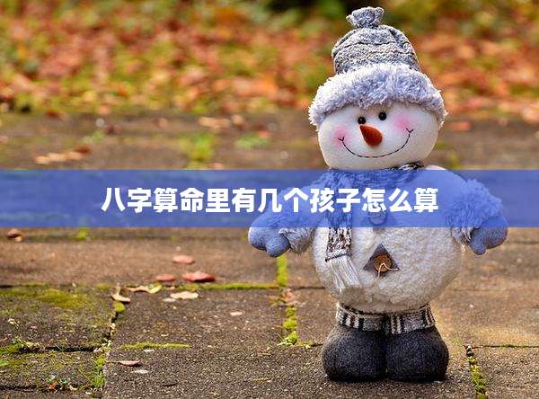 八字算命里有几个孩子怎么算