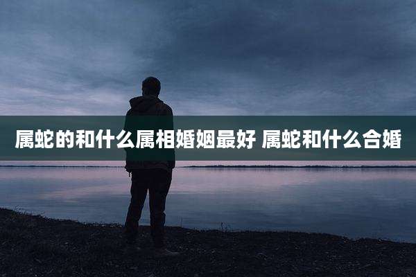 属蛇的和什么属相婚姻最好 属蛇和什么合婚